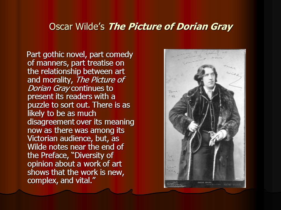 Motifs in oscar wildes the picture of dorian gray essay